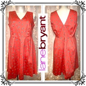 LANE BRYANT ⭐️ Sleeveless Floral Skater Dress